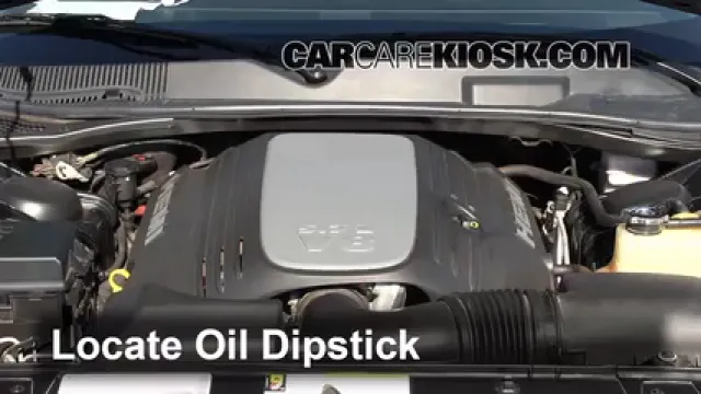 2010 Dodge Challenger RT 5.7L V8 Huile Vérifier le niveau de l'huile